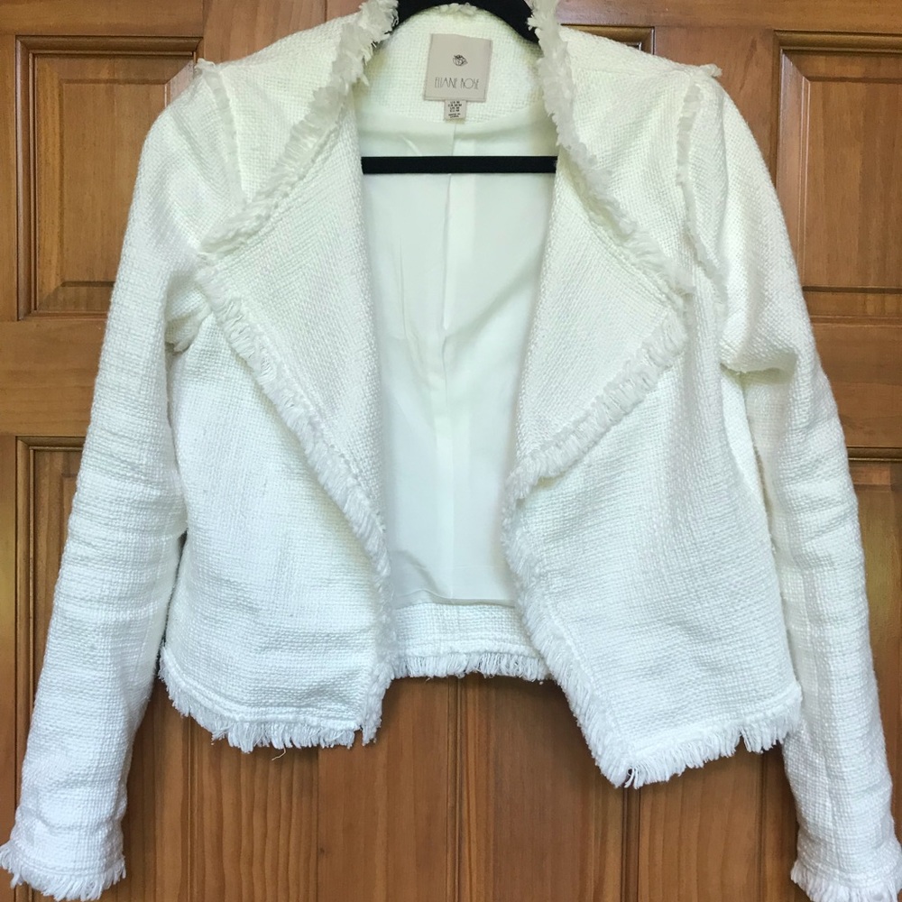 Winter White Tweed Blazer